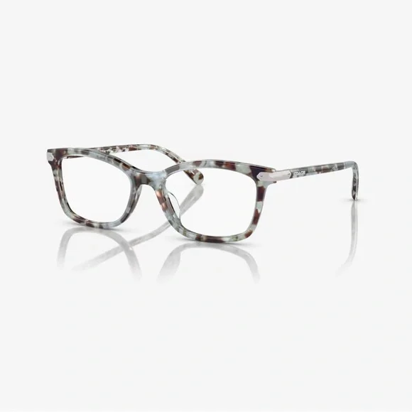 Coach Women's Rectangle Eyeglasses Seaglass Tortoise - Picture 2 of 10